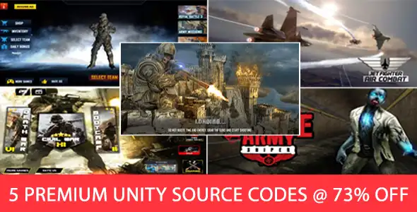 5 Complete Unity Templates Bundle – 2025 Complete Unity Projects – SellUnitySourceCode.com screenshot 4