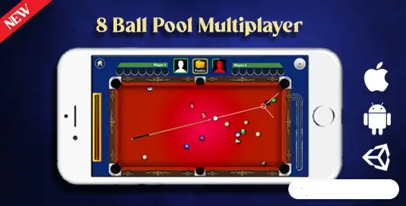 8 Ball Pool Master – Online Multiplayer Unity Source Code – 2025 Complete Unity Projects – SellUnitySourceCode.com screenshot 2
