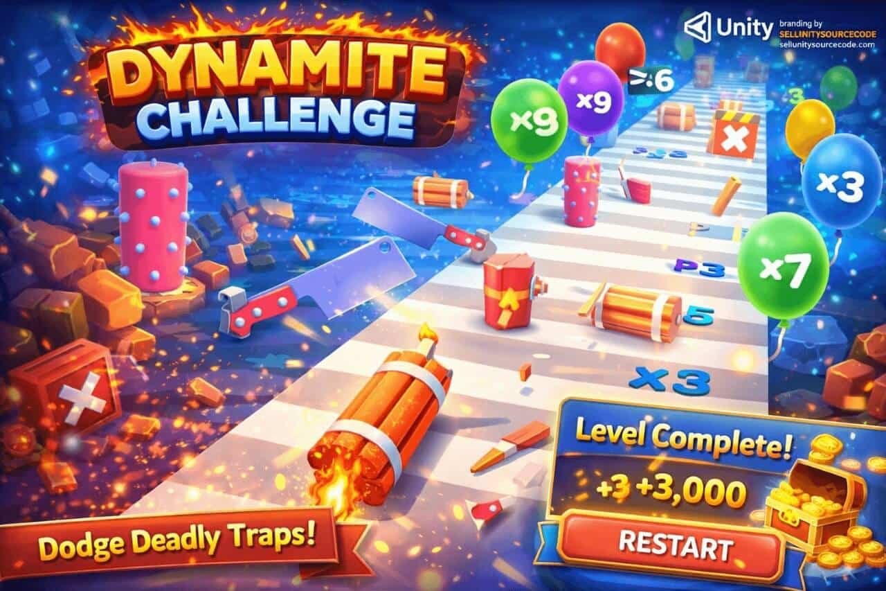 Dynamite Challenge: Line Drawing Puzzle Game