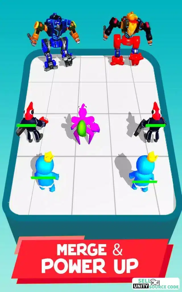 Merge Rainbow 3D Monster fight SellUnitySourceCode screenshot 3