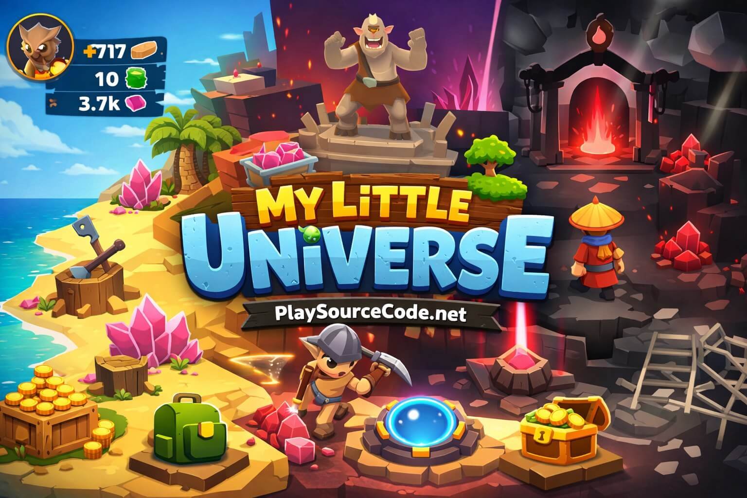 My Little Universe Unity Source Code – Premium 3D Adventure & World Building Template