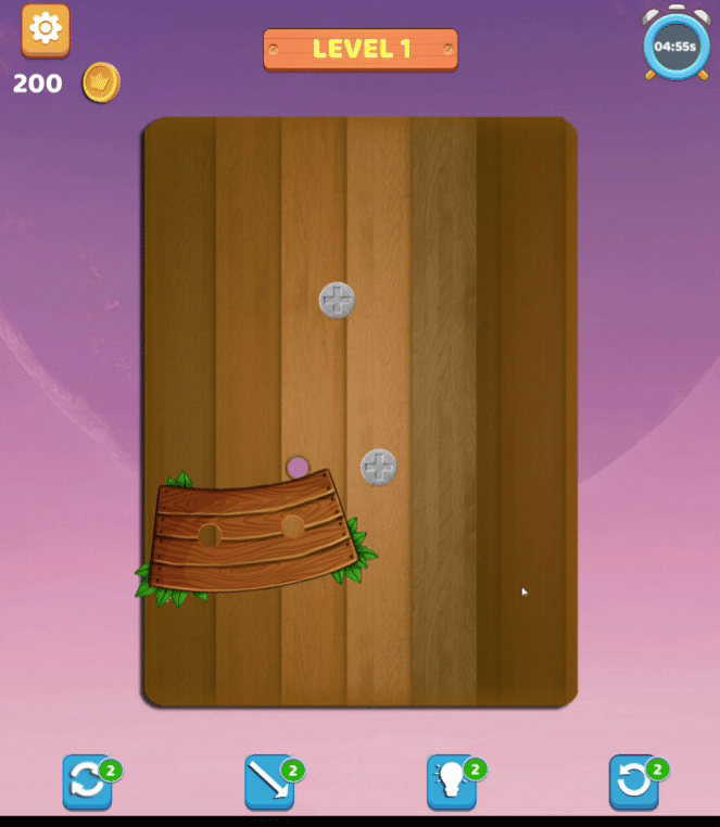 Wood Nuts & Bolts Satisfying Puzzle Template screenshot 3