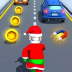 Xmas Santa Surfer Running Game