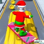 Xmas Santa Surfer Running Game