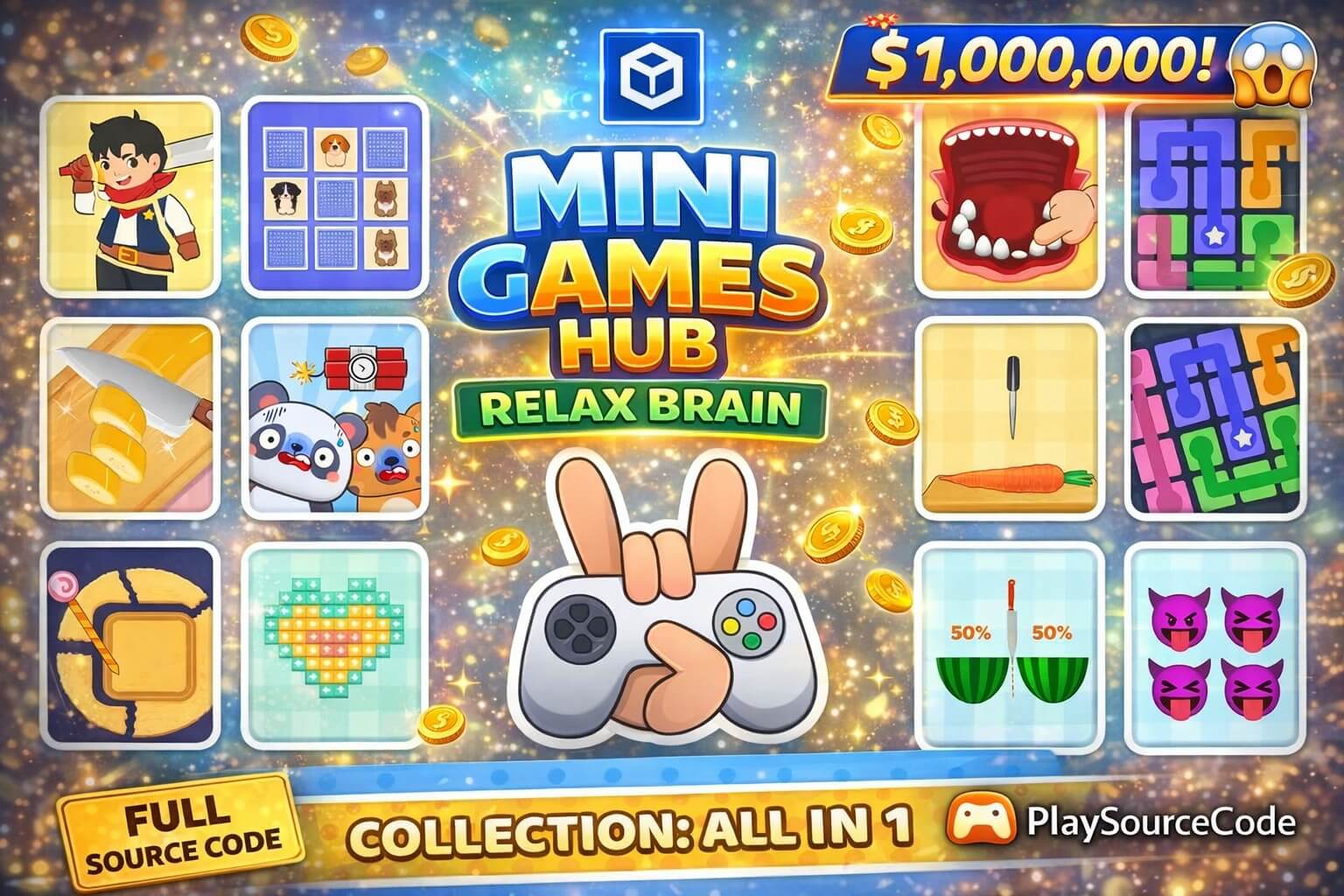 Mini Games Hub Relax Brain