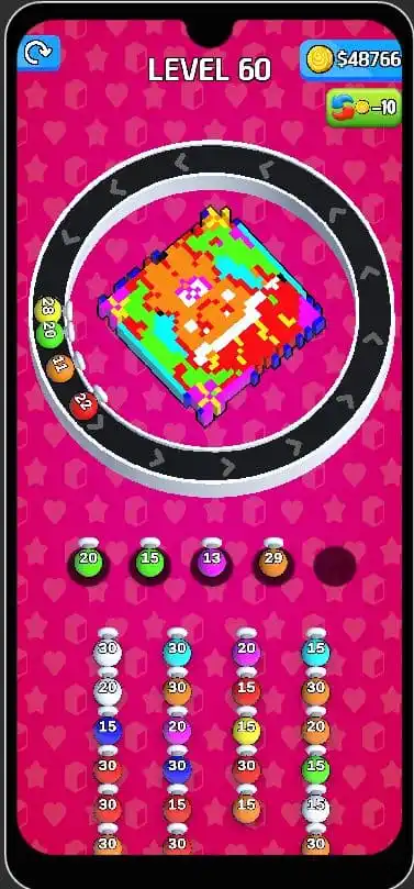 Pixel Flow Match Unity完整源码颜色流动益智消除手游项目支持安卓iOS - Image 2