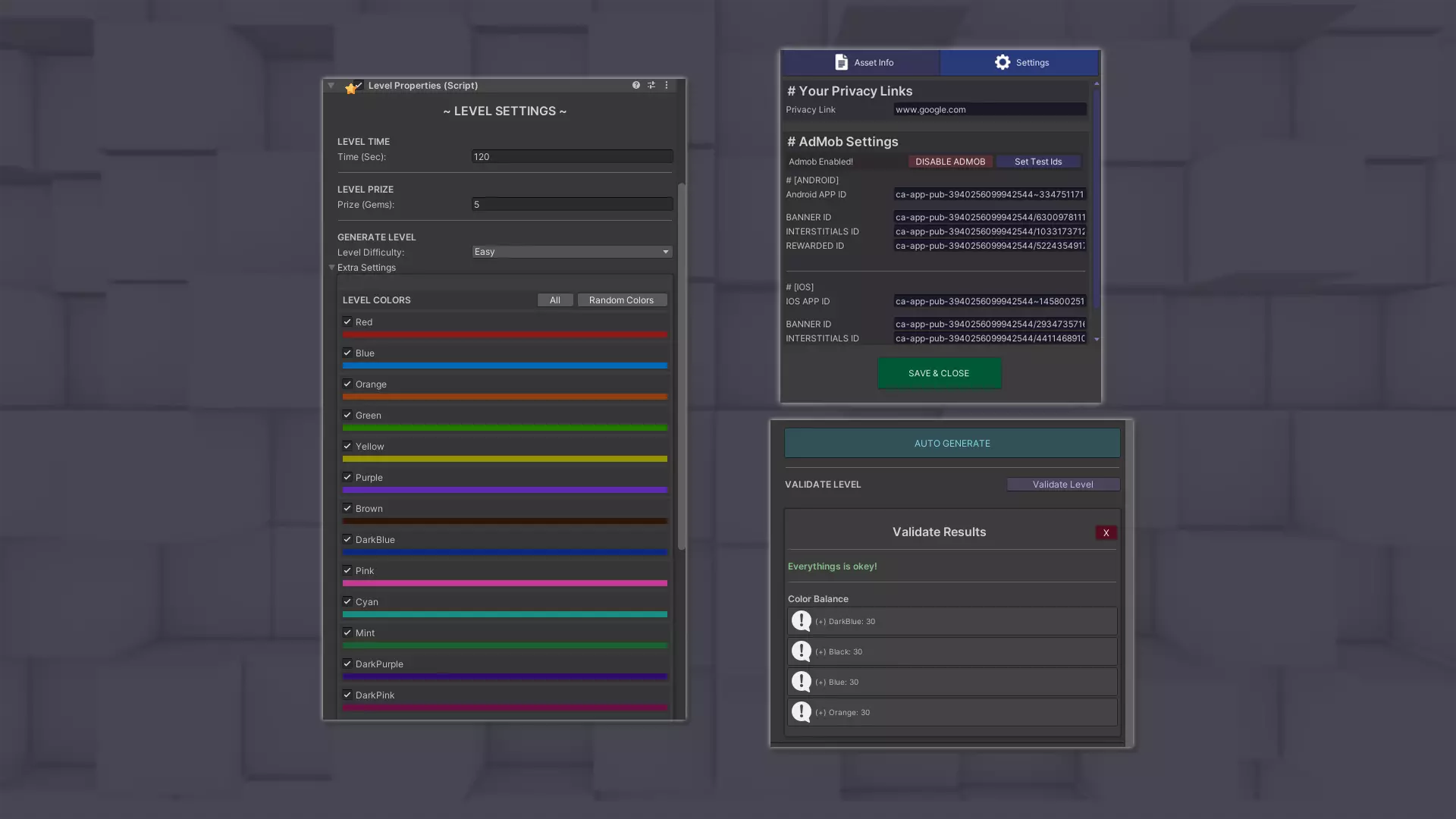 方块堆叠消除益智游戏 Unity完整源码|Jump Tiles – Unity Source Code - Image 2