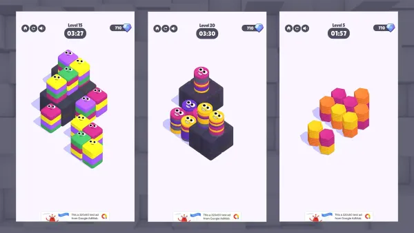 方块堆叠消除益智游戏 Unity完整源码|Jump Tiles – Unity Source Code - Image 3