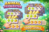 Animal Tile Master Unity完整源码三消动物配对益智手游项目1000关卡