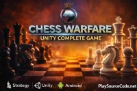 Chess Warfare Unity完整源码国际象棋战争策略对战手游项目支持安卓iOS