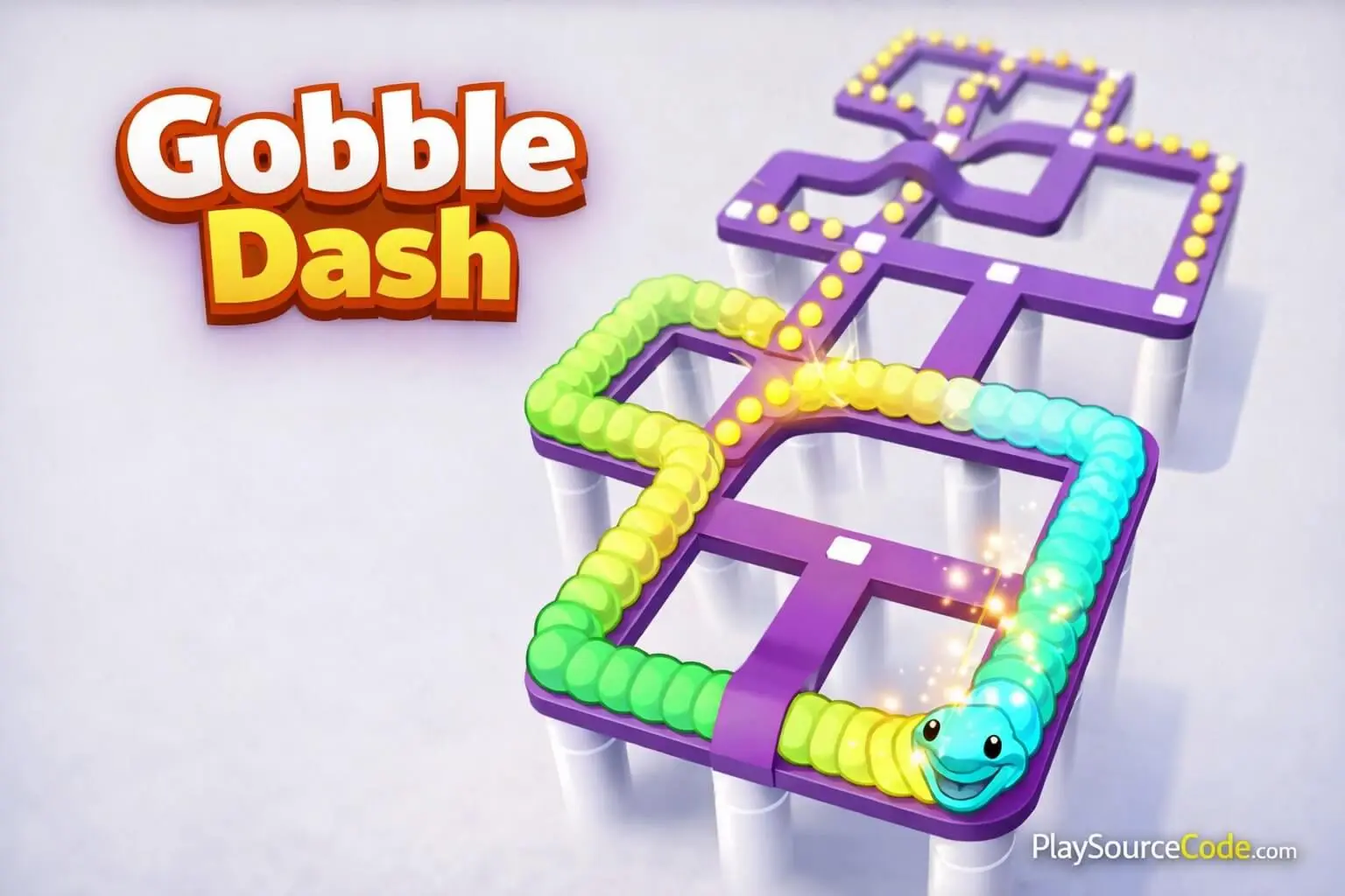 Gobble Dash Unity完整源码贪吃蛇迷宫闯关休闲手游项目支持安卓iOS - Image 2