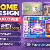 Home Decor Makeover Unity完整源码家居装修三消设计手游项目 - Image 3
