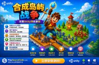 Island Merge War Unity完整源码合成战争策略手游项目支持安卓iOS