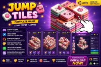 方块堆叠消除益智游戏 Unity完整源码|Jump Tiles – Unity Source Code