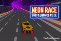 Neon Racer Unity完整源码霓虹赛车无限竞速手游项目支持安卓iOS