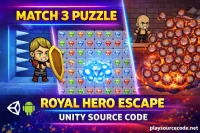 Royal Hero Escape Match 3 Unity完整源码皇家三消救援益智手游项目