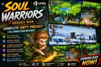 2D奇幻动作RPG冒险游戏 Unity完整源码｜Soul Warrior – Heroes War – Unity Source Code