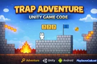 Trap Adventure Unity完整源码高难度陷阱闯关平台跳跃手游项目支持安卓iOS