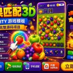 Triple Match Fruits Unity完整源码水果三消休闲益智手游项目