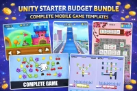 Unity Starter Budget Bundle｜5款完整Unity手游源码合集｜安卓游戏模板资源包