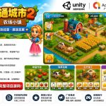 卡通城市2农场模拟Unity完整源码城市建设经营手游项目支持安卓iOS
