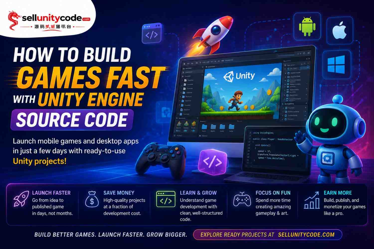 How To Build Games Fast With Unity Engine Source Code