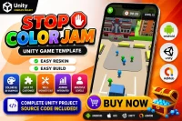 彩色方块分类益智游戏 Unity完整源码|Stop Color Jam – Unity Source Code