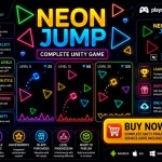 Neon Jump – Complete Unity Game