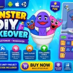 Monster DIY Makeover – Unity Source Code 怪物DIY换装创作游戏 Unity完整源码