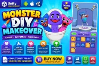 Monster DIY Makeover – Unity Source Code 怪物DIY换装创作游戏 Unity完整源码
