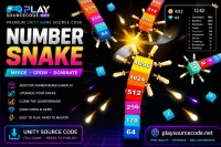Jelly Cube Run 2048 Unity Source Code – Snake Merge Puzzle Game Template
