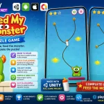 喂养小怪兽物理解谜游戏 Unity完整源码｜Feed My Monster – Unity Source Code