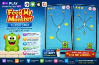 喂养小怪兽物理解谜游戏 Unity完整源码|Feed My Monster – Unity Source Code