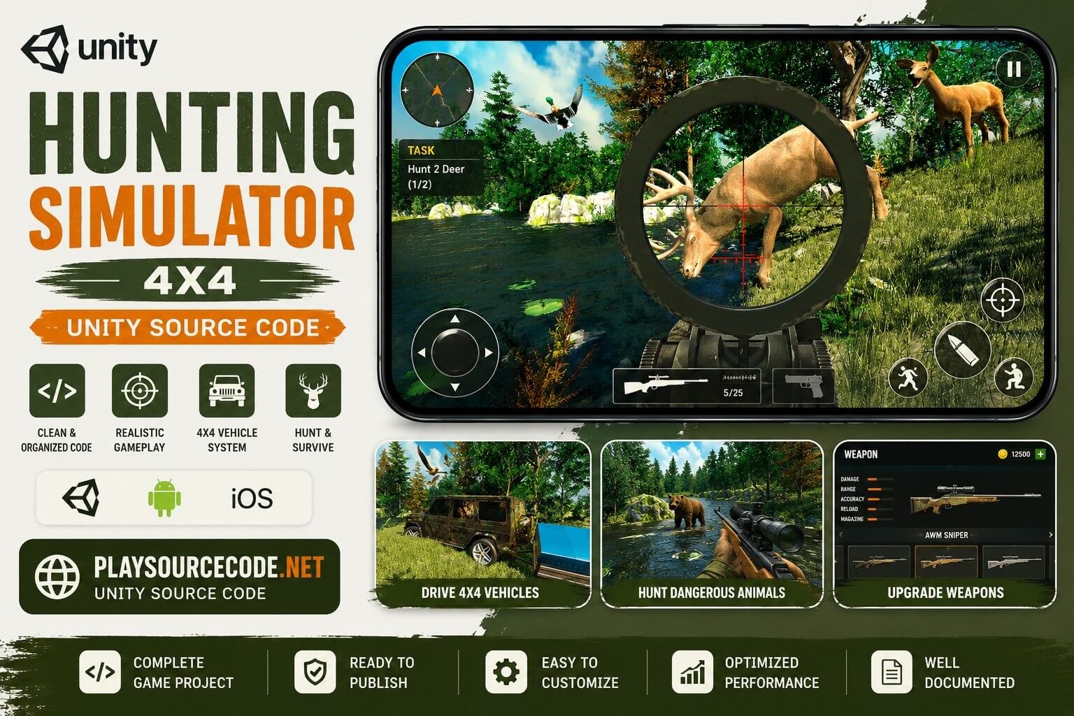 Hunting Simulator 4x4 Unity Source Code