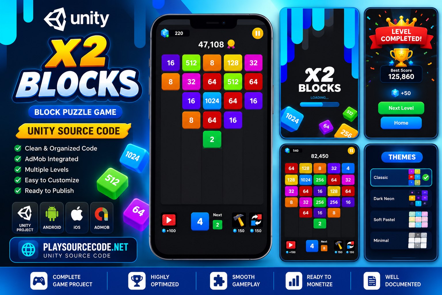 x2 Blocks: Block Puzzle Game