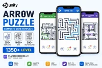 Arrow Puzzle Game – Unity Source Code 箭头逻辑益智游戏 Unity完整源码｜