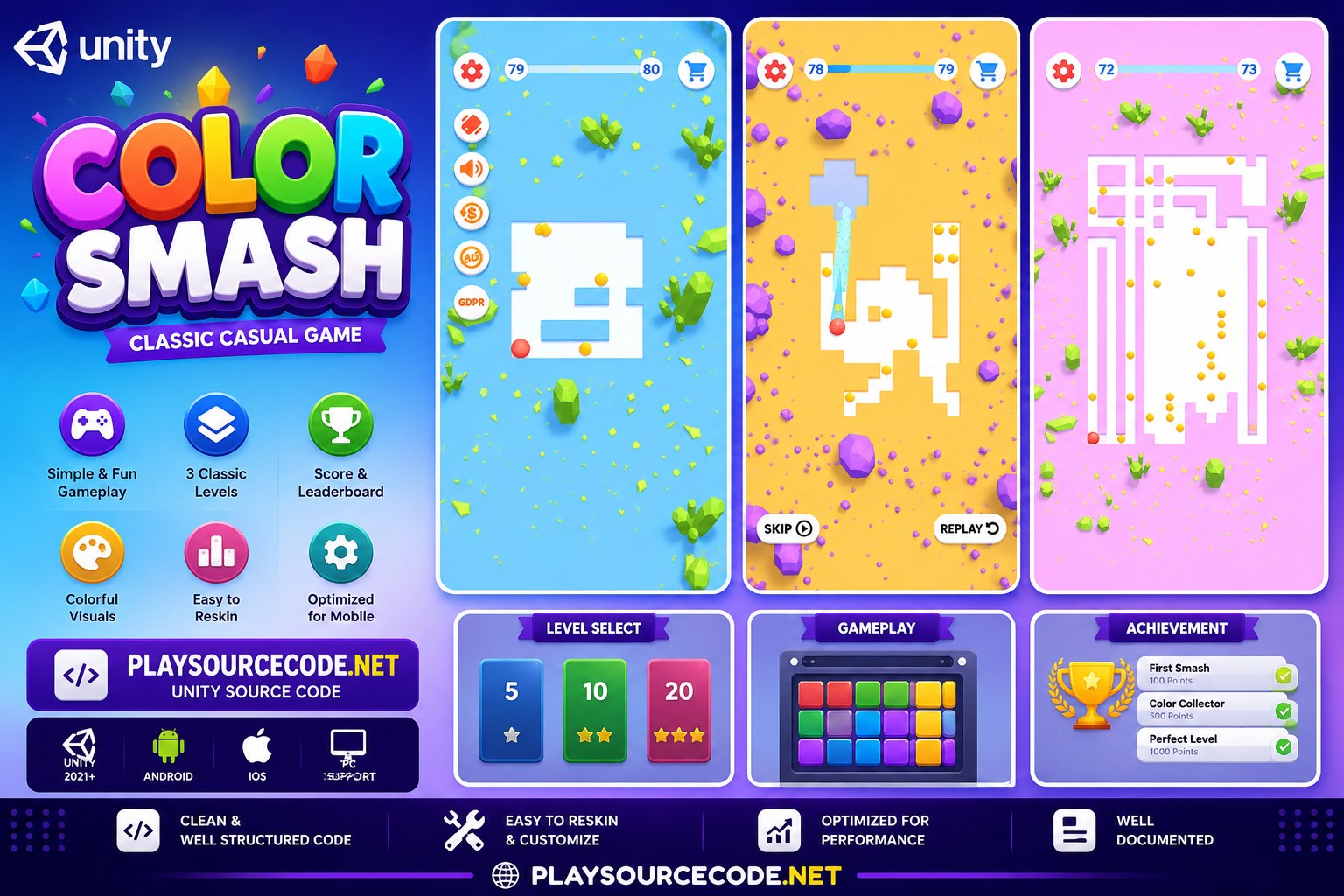Color Smash | Template + Editor