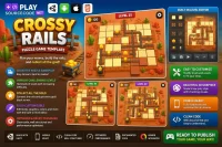 铁路交叉益智游戏 Unity完整源码|Crossy Rails – Unity Source Code