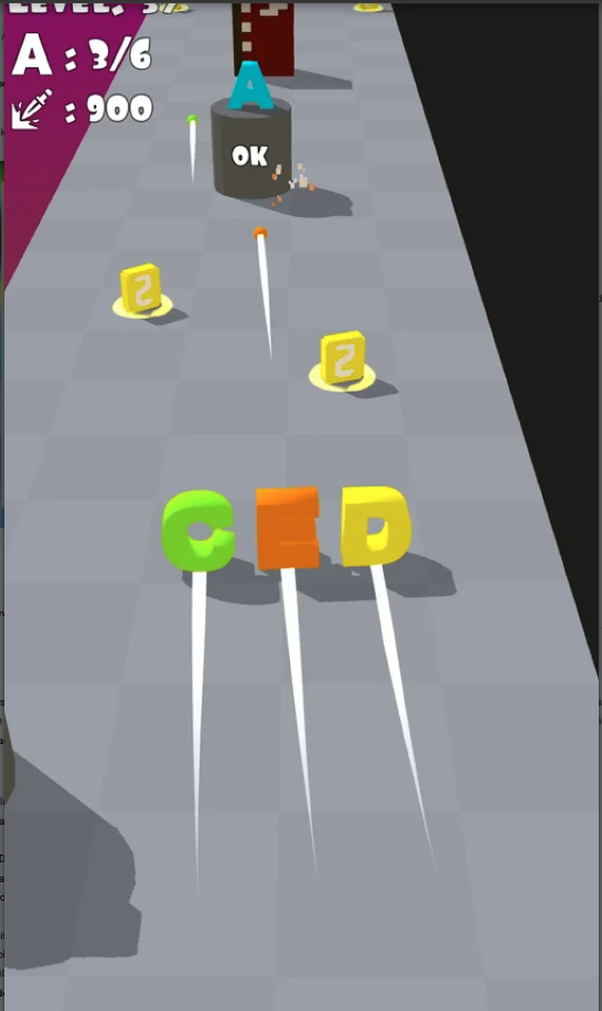 字母攻击射击益智游戏 Unity完整源码|Letter Attack – Unity Game Template - Image 5