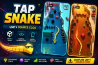 Tap Snake – Unity Endless Arcade Game 贪吃蛇躲避障碍游戏 Unity完整源码