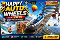 疯狂特技赛车 Mega Ramp Unity完整源码｜Happy Auto Wheels – Vertical Mega Ramp Stunts