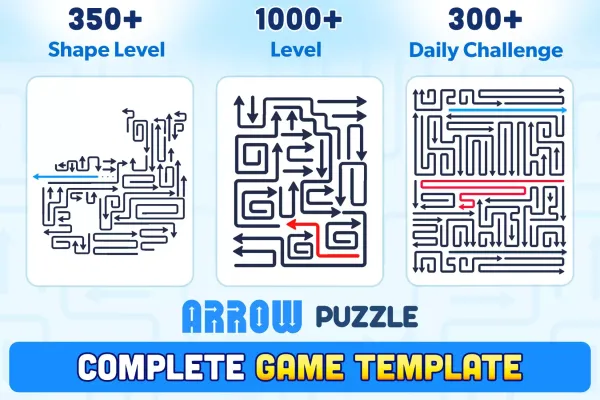 Arrow Puzzle Game – Unity Source Code 箭头逻辑益智游戏 Unity完整源码| - Image 2