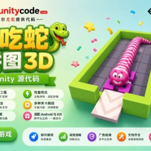 3D贪吃蛇益智闯关游戏Unity完整源码