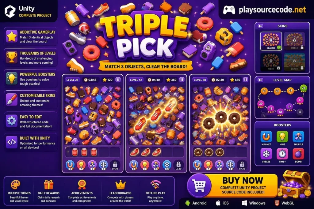 Triple Pick | Template + Editor