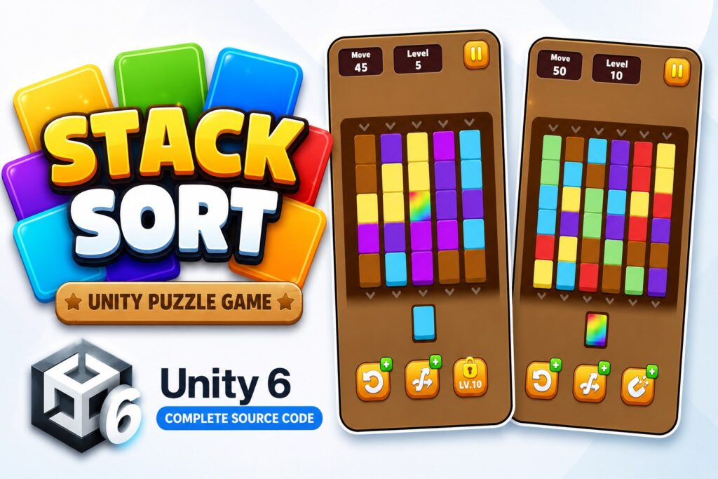 Stack Sort — Unity 益智游戏源代码 Tapmlate