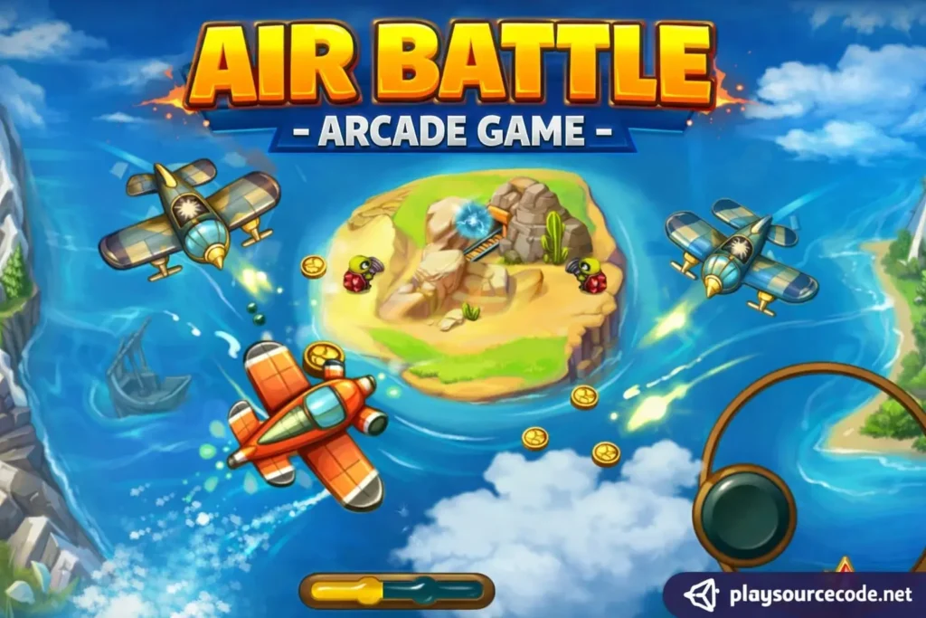 Sky Defender Unity完整源码空战射击手游项目