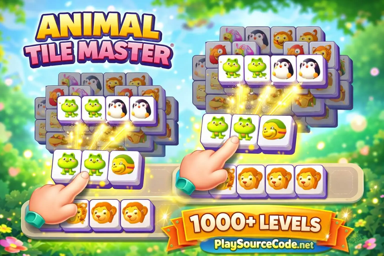 Animal Tile Master Unity完整源码三消动物配对益智手游项目1000关卡 - Image 8