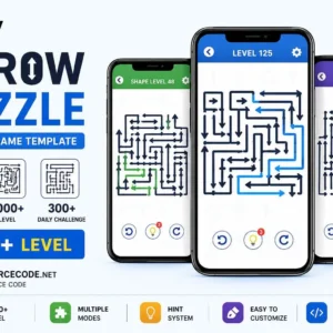 Arrow Puzzle Game – Unity Source Code 箭头逻辑益智游戏 Unity完整源码｜