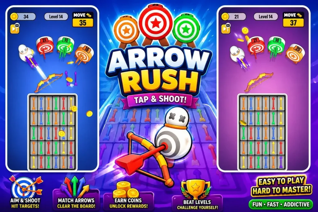 箭头消除颜色匹配益智游戏 Unity完整源码|Arrow Jam – Unity Source Code