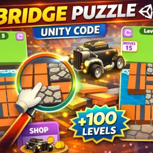 Bridge Puzzle Unity完整源码桥梁建造物理益智手游项目支持安卓iOS